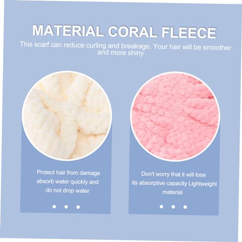 Mipcase 3 Peças Touca De Cabelo Seco Para Mulheres Toalhas De Secagem De Cabelo Turbante De Secagem