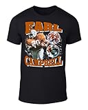 KeepYourHeadDown Shirts Black Texas Earl Campbell Bootleg Style Throwback Style T-Shirt Men's Adult Small