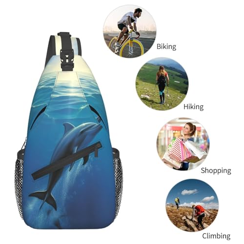 Bolso cruzado Dolphin para hombres y mujeres miniatura 6