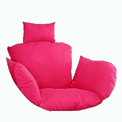 WildMonk Hanging Chair Cushion Washable Swing Chair Cushion, Thicken Patio Hanging Egg Chair Pad, Garden Hanging Basket Chair Seater Customization Available in Colour (Pink, King)