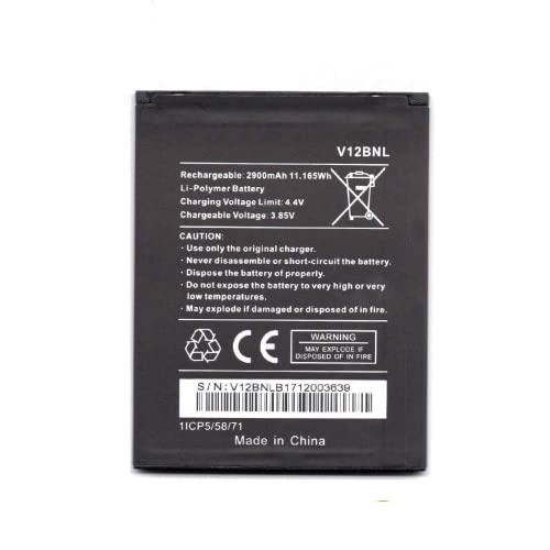 Audiosystem BATTERIE PILE POUR WIKO TOMMY 3 PLUS/HARRY 2 / VIEW 2900MaH V12BNL