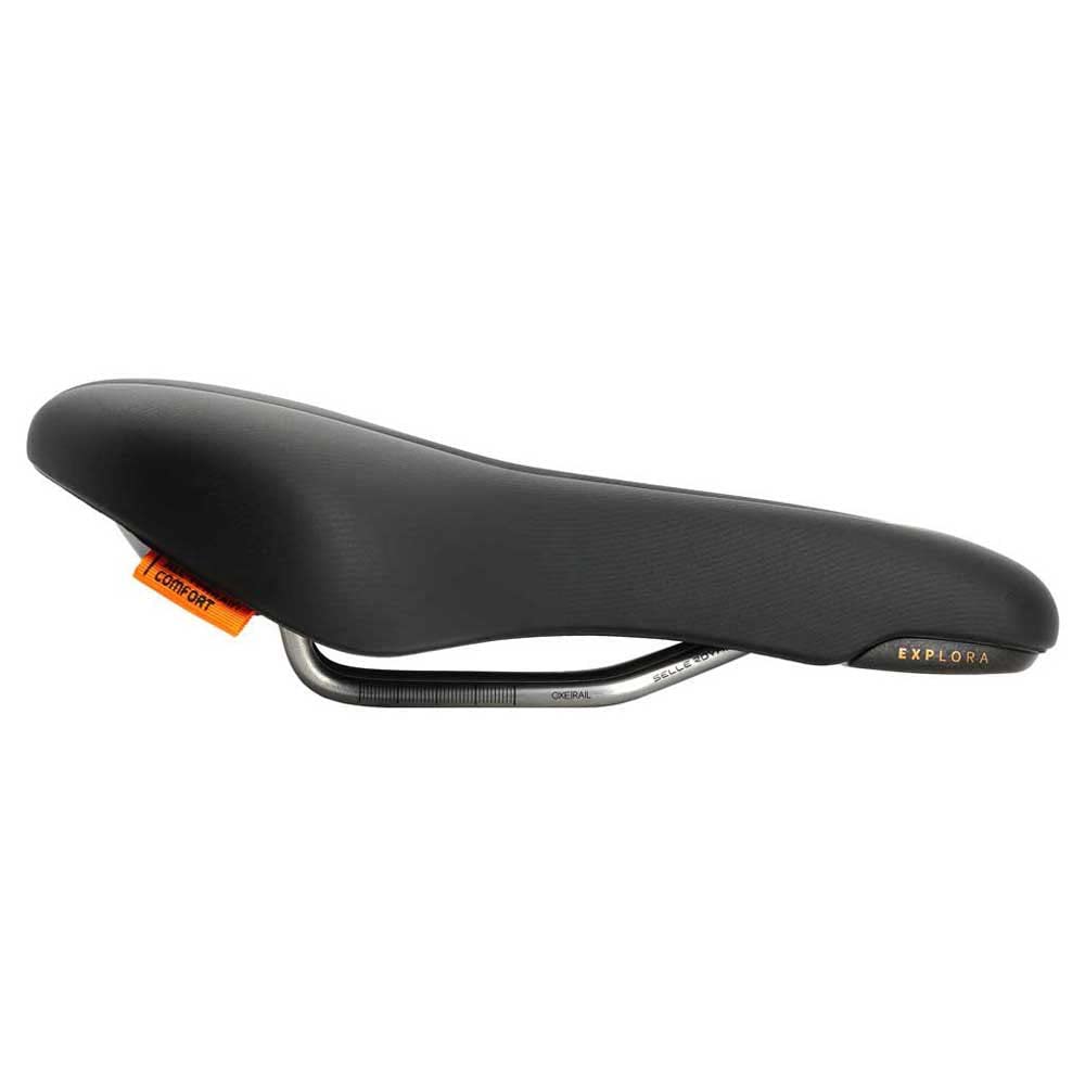 Selle Royal Explora Moderate,Bicycle Saddle for Mixed Terrain, Black, One Size