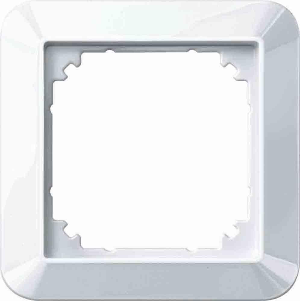 Merten 1 M frame, 1 compartment, polar white, glossy, 389119 (2 x 1 M frame)