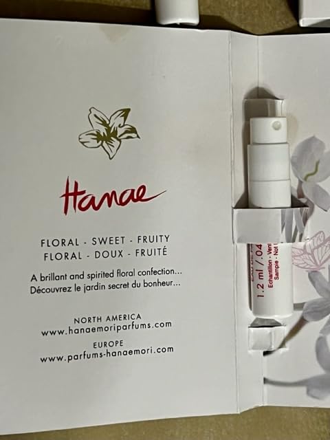Miniatura 6 de Hanae Mori Eau De Parfum Hanae EDP (Lote de 3) Mini frascos de espray de muestra cada uno1.0.1 fl oz0.04 fl oz