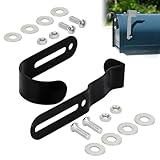 DIICCYO Mailbox Latch and Handle Kit, Metal Mailbox Latch Clips Replacement Set Easy Installation for Repairing Mailbox Door, Mailbox Door Repair Accessories with Screws Gaskets Nuts for Repair