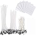 Netspower Stoppino per Candele, 302 Pezzi Kit per Fare Candele con stoppini per Candele Naturali Adesivi per stoppini a Doppia Faccia Forniture Fatte a Mano a Basso Fumo per Candele Fai-da-Te