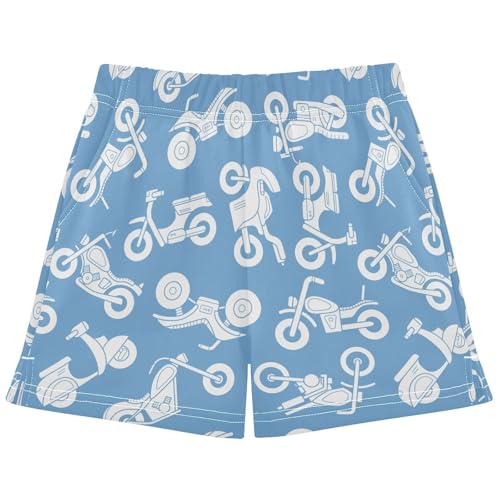 Girls Shorts Summer Motorcycle Bike Chopper Scooter Athletic Shorts with Stretchy Elastic Waist Beach Shorts XS-XL