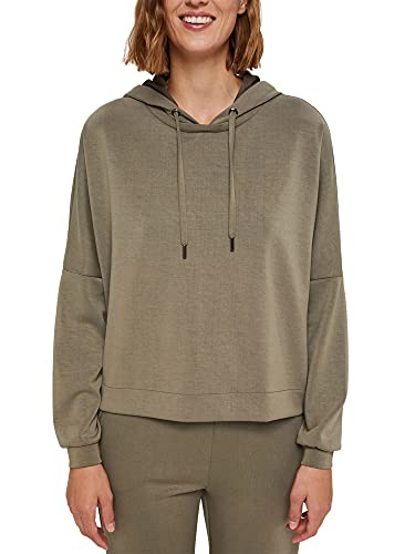 ESPRIT Collection Damen Sweatshirt 081eo1j303, Dark Khaki, M Cover
