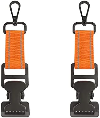 Ykendz 2 Pcs Firefighter Glove Strap,Metal Glove Holder Clips for Work,Glove Strap , Easy to Carry Work Items(Single Clip)