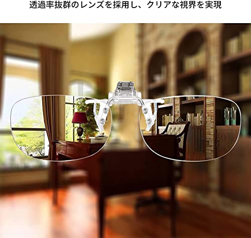 老眼鏡 クリップ式 前掛け老眼鏡 クリップアップ クリップオ