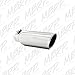 MBRP T5150 4" O.D. 2.5" Inlet 12" Length T304 Stainless Steel Angled Cut Rolled End Clampless Exhaust Tip