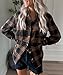 Zeagoo Womens Long Sleeve Plaid Shirt Cotton Flannel Classic Fit Button Up Buffalo Blouse Light Weight Autumn Tops XL