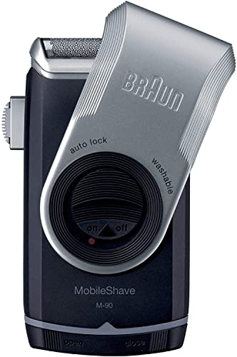Braun Pocket M90 Rasierer Stainless Steel Battery Powered Shaver #TOP1