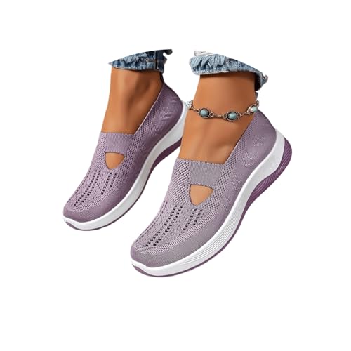 Womens Shoes Casual Slip Ons Womens Slip On Fashion Sneakers Lightweight Comfortable Breathable Casual Walking Tennis Shoes for Gym Travel Workout