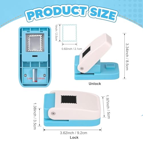 Image of Postage Stamp Punch, Postage Stamp Punch DIY Paper Punch for Arts Projects Photos Festival Papers, Scrapbooking Tools,Scrapbooking & Paper Crafts, Paper Punches, DIY Card Making, Album Decoration