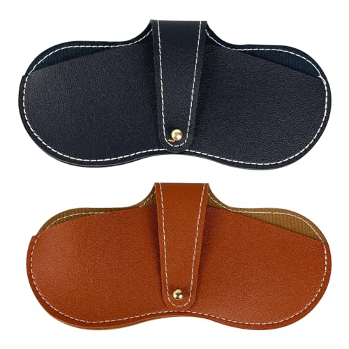 AffeGifts Custodia Occhiali Morbida Pelle per Donna Uomo, PU Custodia Occhiali da Vista Morbida Anti-Scratch Porta Occhiali da Borsa Custodia Porta Occhiali Portaocchiali Morbido Per Ufficio Viaggi