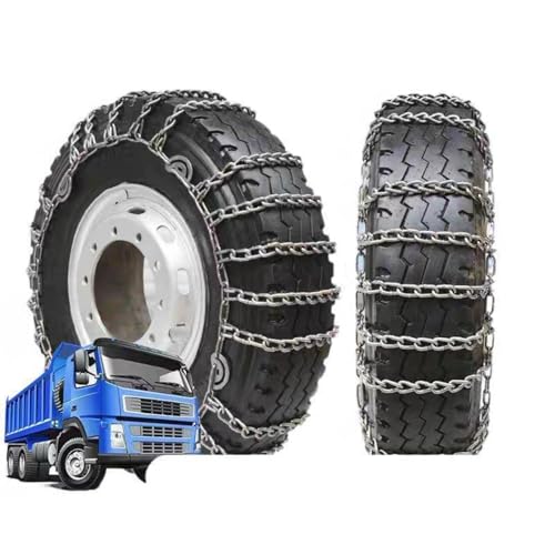 Set of 2 Tire Traction-2pcs Snow Chains for Semi Trucks Snow Chains for Tires Universal Metal Tire Chains for SUV Trucks Pickup Trucks Semi Trucks Van Trucks ATV Light Truck 10.00-20 9mm 10.00-20