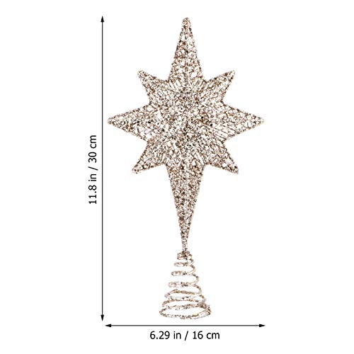 Topper de árvore de Natal SOIMISS Oco, Árvore de Natal Oco, Árvore de Árvore de Natal Topper Estrela