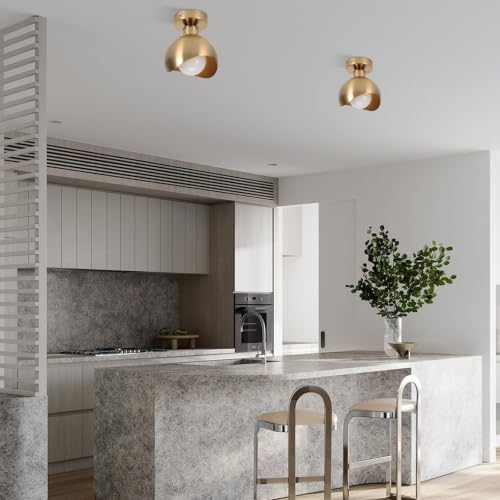 Éclairage de plafond intérieur rétro en métal doré de qualité supérieure E27