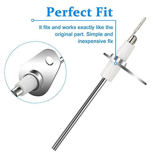 0130f00010 Flame Sensor Replacement for Goodman, Amana, Daikin Janitrol, Kenmore GMC, Gree Furnace, Replaces 0130F00010, B1172606, B11726-06, 20488501, TJFLS013, TJ-FLS013, 2645136 AP6326767 LUXRILIX