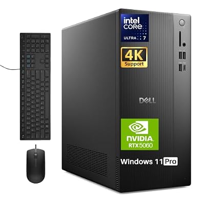 Dell Tower Desktop Computer, NVIDIA RTX 5060(8B GDDR7), 64GB DDR5, 1TB SSD
