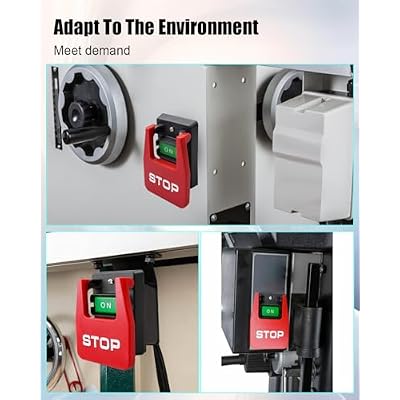 220V 20A Industrial On Off Large Pushbutton Switch, Pushbutton Switch for Table Saws, Paddle Switch for Bench Saw Wood Machine