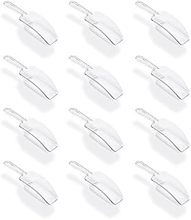 Super Z Outlet 5.5" Mini Acrylic Plastic Kitchen Scoops for Weddings, Candy Dessert