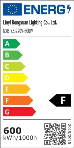 loyal 600W LED Reflektor, 60000 Lumen, 6000K Hideg Fehér, IP66 Vízálló Kültéri Világítás, Alumínium Házas Fényvető Kerthez, Építkezéshez, Ip