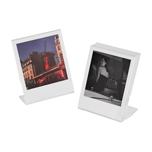 iFreak Polaroid Photo Frame for Polaroid Now i-Type/600/SX-70/OneStep+/Instax Wide 300/200/210 3.5 x 4.25 inch Films L-Shape Memory Display Frame. (6 Pack 3.5X4.25)