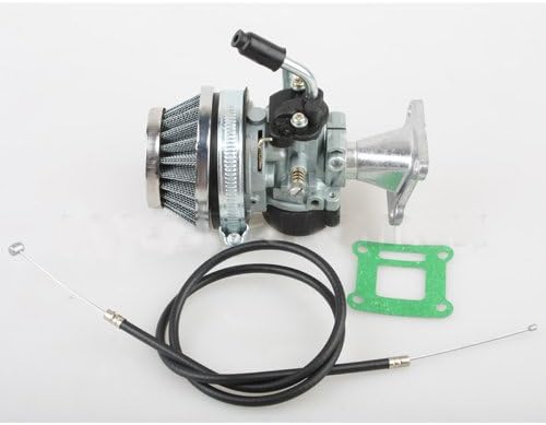 Miniatura 4 de X-PRO Carburador de rendimiento para bicicletas de bolsillo de 2 tiempos de 47-49 cc, cuatrimotos