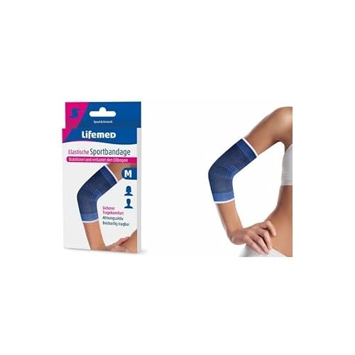 Lifemed - Fascia sportiva per gomiti, taglia XL