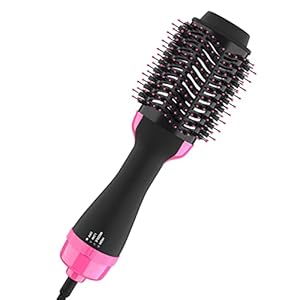 Hair Styling with 4-in-1 Hot Air Comb, Hair Dryer Brush, Blow Dryer, Hair Straightener Oval Barrel for All Hair Types