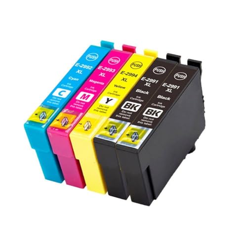 PZPSEQGM 29XL T2991 Cartucho de Tinta para XP245 XP235 XP342 XP435 XP442 XP345 con Chip Duradero(2BK 1C 1Y 1M)