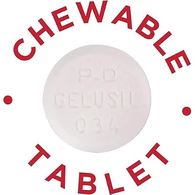 Gelusil Antacid/Anti-Gas Tablets Cool Mint, 100 Tablets (Pack of 4)