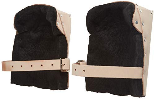Clc Custom Leathercraft 313 Heavy Duty Leather Kneepads, Double Thick Lining, Tan #TOP3