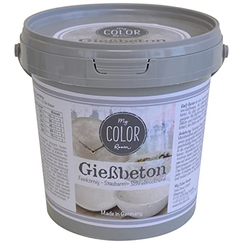 My COLOR Room Gieß-Beton (1,5kg) Bastelbeton zum Gießen - Beton für...