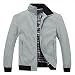 SKYWPOJU Giacca a Vento da Uomo Giacche Impermeabili Antivento Leggere da Esterno Cappotto Antipioggia Casual (Color : Gray, Size : XXL)