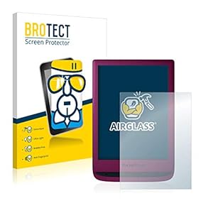 BROTECT Glas Screen Protector compatibel met PocketBook Touch Lux 5 Schermbeschermer [9H Hardheid, Beschermglas-Folie…
