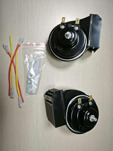 Safego ホーン 車 全車種汎用 レクサスホーン レクサス風 純正サウンド ホーン 防水 汎用 120db 高音/低音2個セット トヨタ ホンダ ニッサン スズキ 汎用 接続配線付き 取付簡単 [並行輸入品]