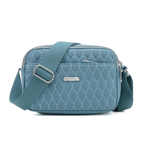 Sac bandoulière bleu ciel pour femme idéal pour sorties casual et balades urbaines