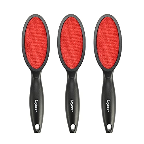 3 sided hair brush - Layers 3 Pack Lint Remover 2 Sided Lint Brush , Magic Travel Brush， Clothes Lint Roller