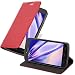 Produktbild Cadorabo Hülle kompatibel mit Motorola Moto C aus Premium Kunst Leder Flip Klappbare Stoßfeste Magnetische [Standfunktion] [Kartenfächern] Cover Hülle für Motorola Moto C Tasche in Rot