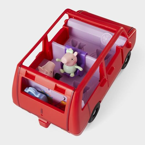 Peppa Pig La Grande Voiture Familiale, Coffret, Jouets pour Filles, 2 Figurines Peppa et Evie, Jouets Créatif pour Enfants, Jouets dès 3 Ans