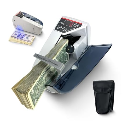 Money Counter Machine ELROTONEG V30, Cash Counter with UV lamp, Portable Bill Counting Machine 600 banknotes/min