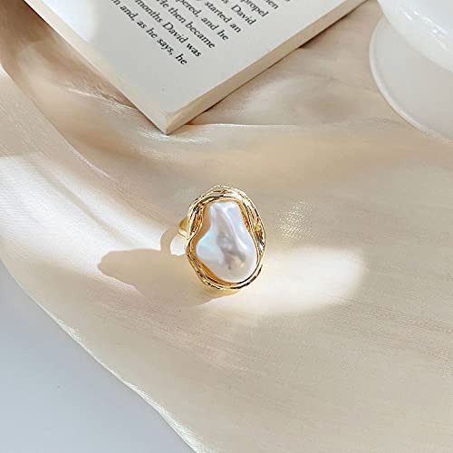 Women Pearl Ring 925 Sterling Silver Cubic Zirconia Infinity Pearl Ring White Freshwater Cultured Pearl for Wedding Casual Wear Special Occasions Women Pearl Ring Big Pearl Sterling Silver Boho Ring4