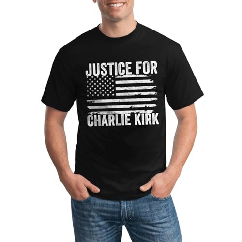 Justice for Charlie Kirk T-Shirts for Women Men Charlie Kirk Tee Shirts for Men Women3