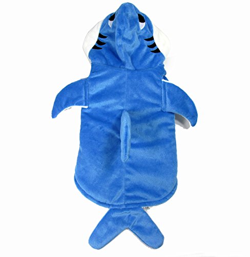 Yoption Puppy Dog Cat Shark Costumes, Funny Pet Halloween Christmas Cosplay Dress, Pet Hoodie Warm Outfits Clothes (M) #TOP3