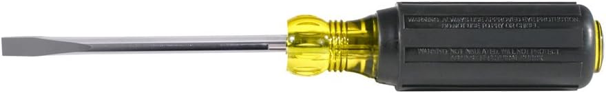 Klein Tools 605-4B Wire Bending Cabinet Tip Screwdriver 4-Inch, Made in USA, Factory - Image 5