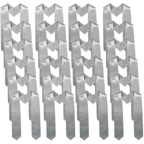 Image of GraduationMall 24 Pieces 72 Inch Plain Graduation Stole Bulk Sublimation Blank Honor Graduation Sash Unisex Adult