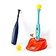 Baseball Set & Golf Toy with Practice Hole for Children 3+, T Ball Sets Tee Ball Stand and Soft Balls, Indoor Outdoor Sports Toy Gifts for Boys, Multi-Color